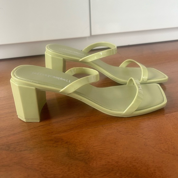 Jeffrey Campbell green jelly mules - Picture 4 of 5